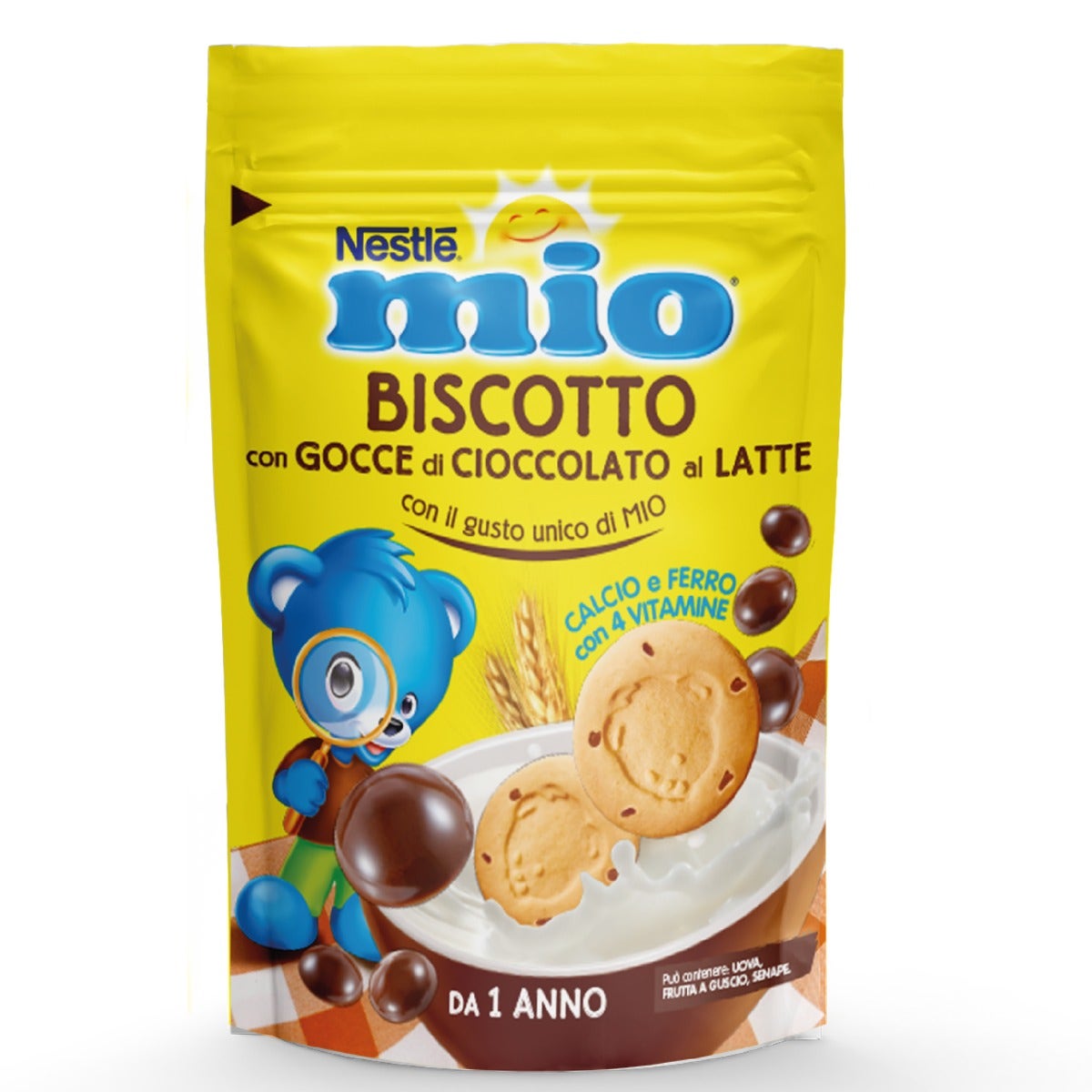 Nestlè Mio Biscotto Con Gocce Di Cioccolato Al Latte Da 12 Mesi Sacchetto 150g-2