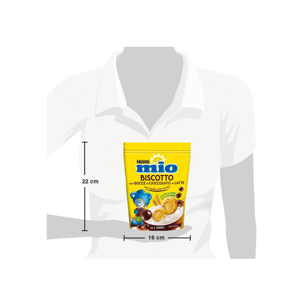 Nestlè Mio Biscotto Con Gocce Di Cioccolato Al Latte Da 12 Mesi Sacchetto 150g-4