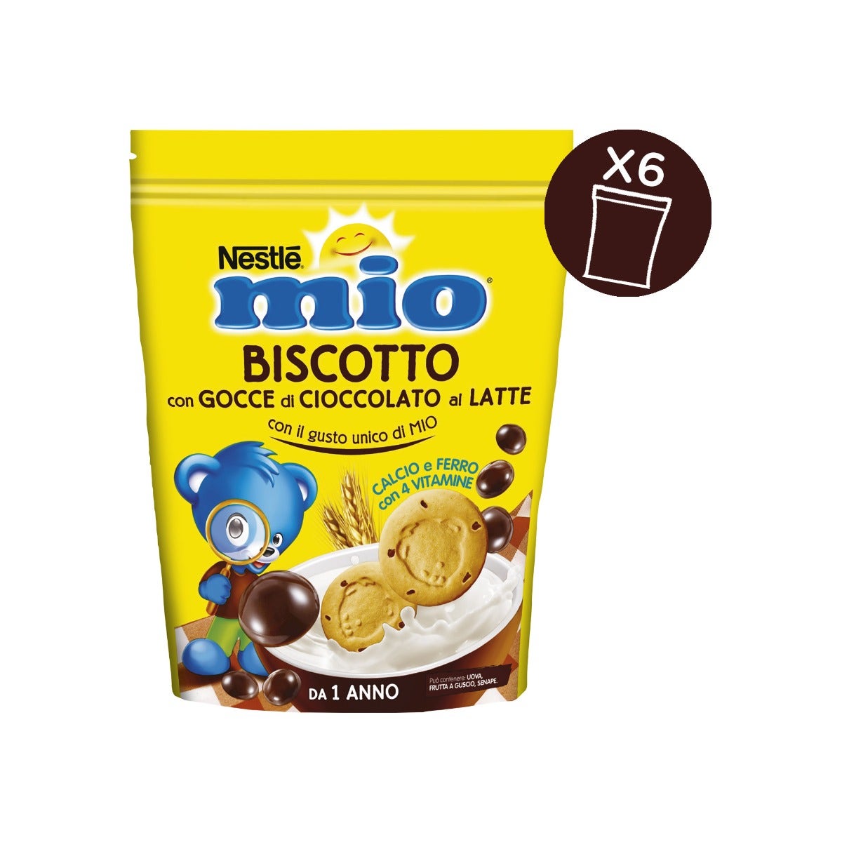 Nestlè Mio Biscotto Con Gocce Di Cioccolato Al Latte Da 12 Mesi Sacchetto 150g-5