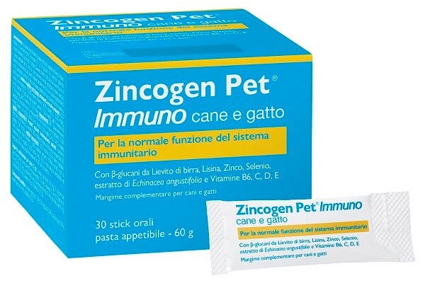 NBF Lanes Zincogen Pet Immuno Cane e Gatto 30 Stick Orali-1