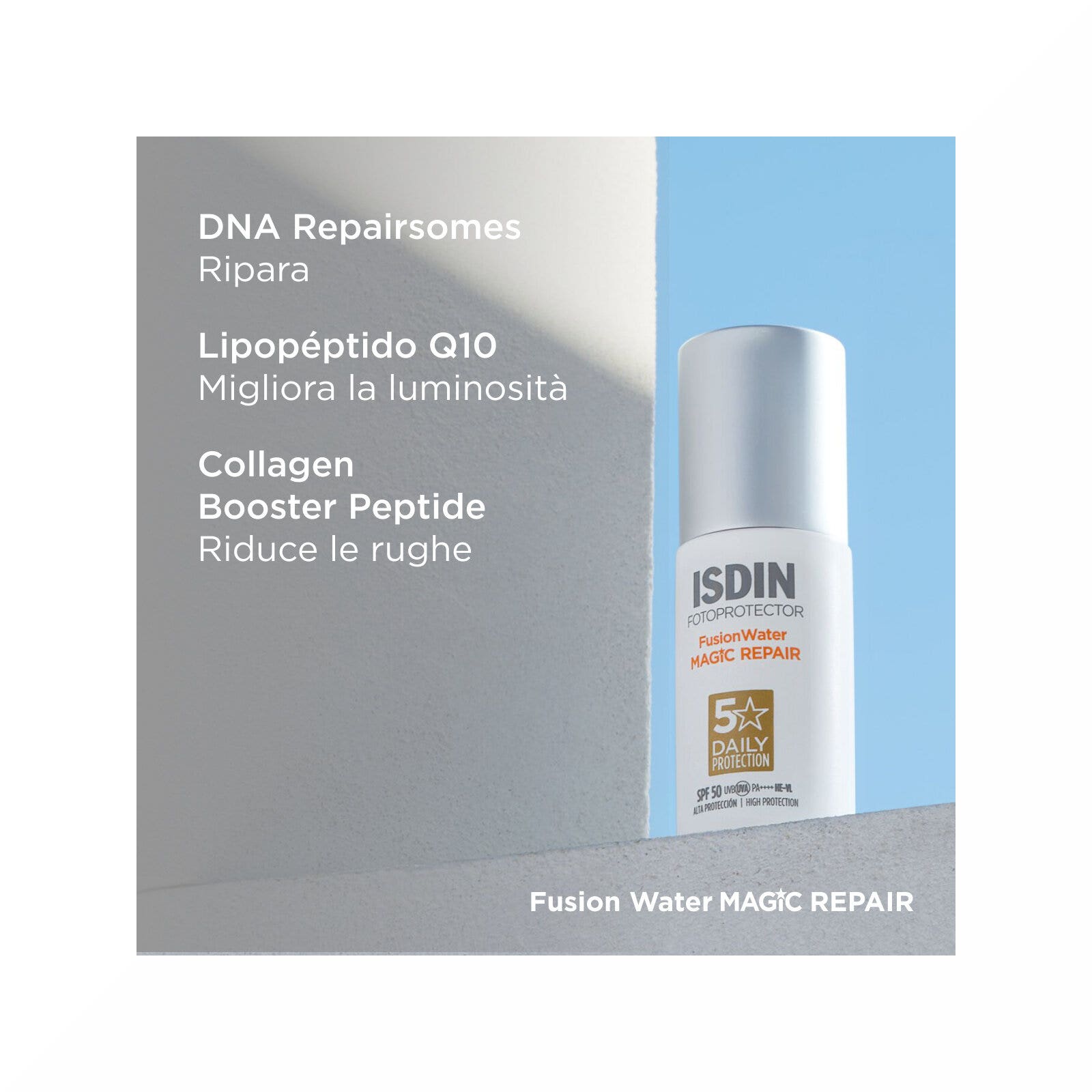 Isdin Fotoprotector Fusion Water Magic Repair 50ml SPF50-4