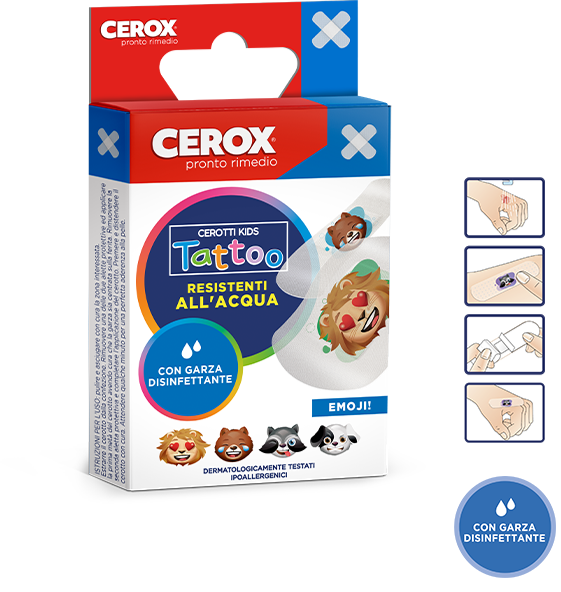 Cerox Cerotti Bambini Tattoo 20 Pezzi-2