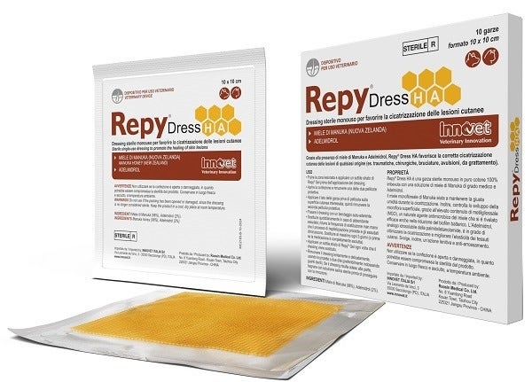 Repy Dress HA Garze Monouso Cani E Gatti Per Favorire Cicatrizzazione 10x10cm 10 Pezzi-1