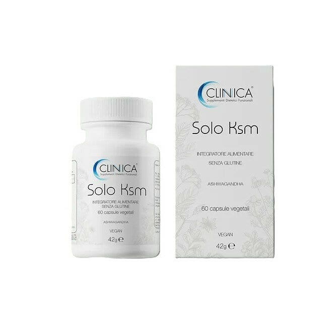 Clinica Solo Ksm - ashwagandha - 60 capsule = 1 mese di trattamento-1