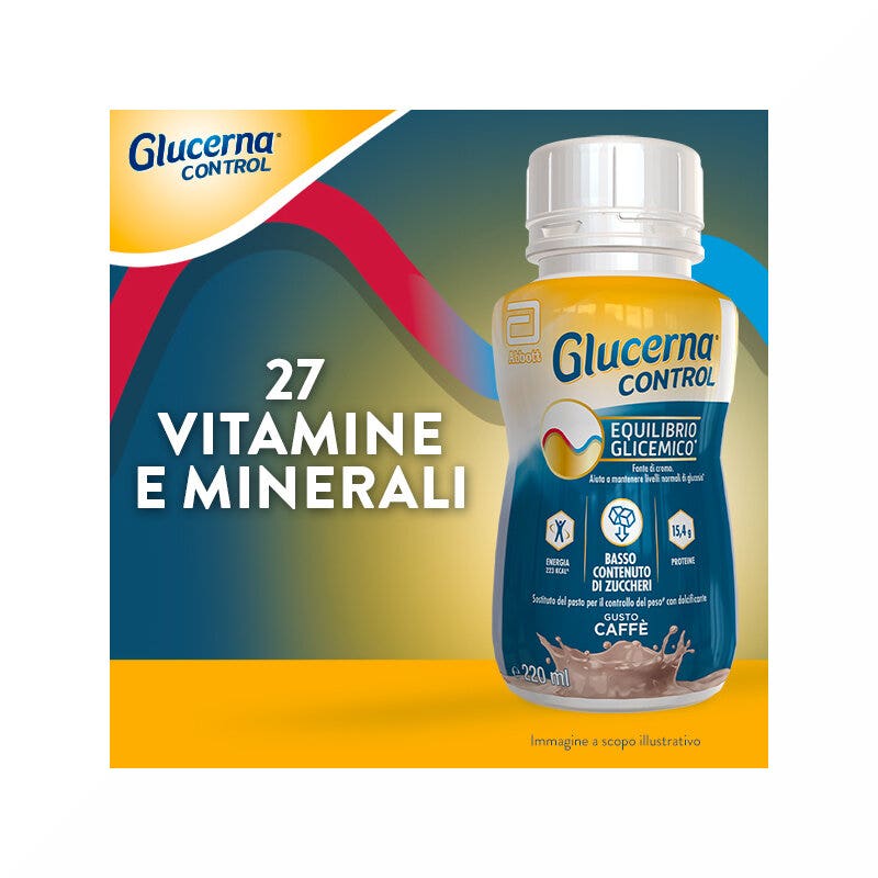 Glucerna Control Equilibrio Glicemico Pasto Sostitutivo Controllo Del Peso Drink Gusto Caffè 4x220ml-8