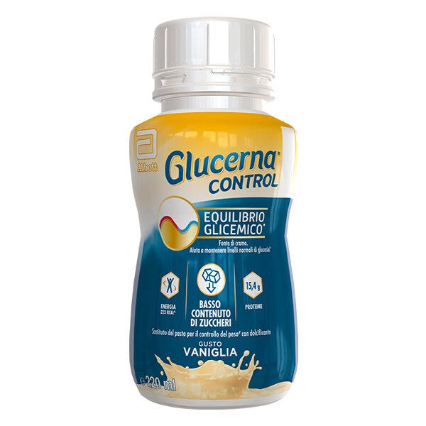 Glucerna Control Equilibrio Glicemico Pasto Sostitutivo Controllo Del Peso Drink Gusto Vaniglia 4x220ml-2