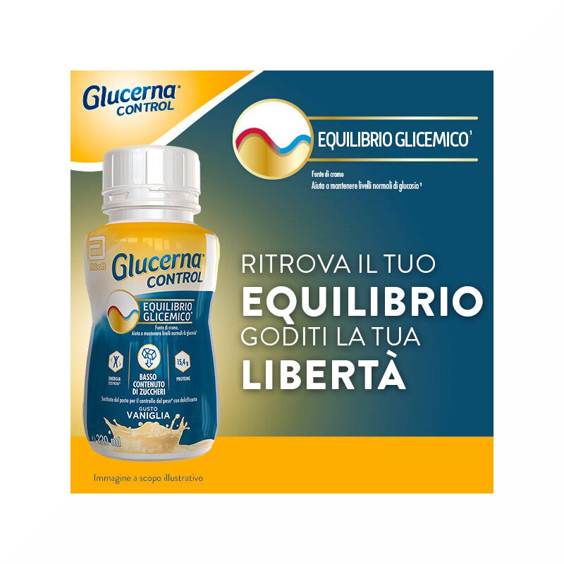 Glucerna Control Equilibrio Glicemico Pasto Sostitutivo Controllo Del Peso Drink Gusto Vaniglia 4x220ml-4