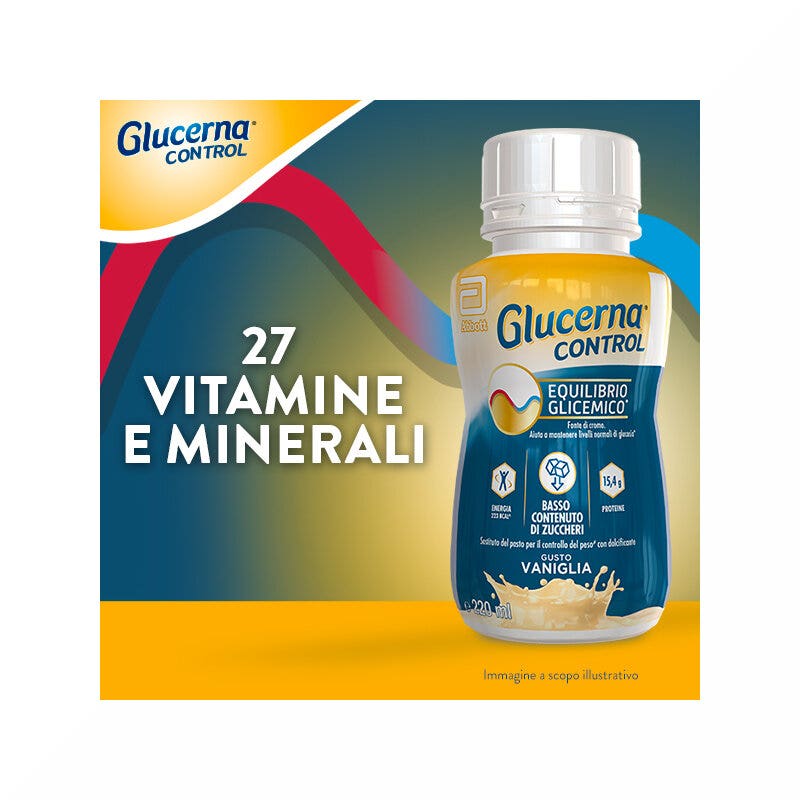 Glucerna Control Equilibrio Glicemico Pasto Sostitutivo Controllo Del Peso Drink Gusto Vaniglia 4x220ml-8
