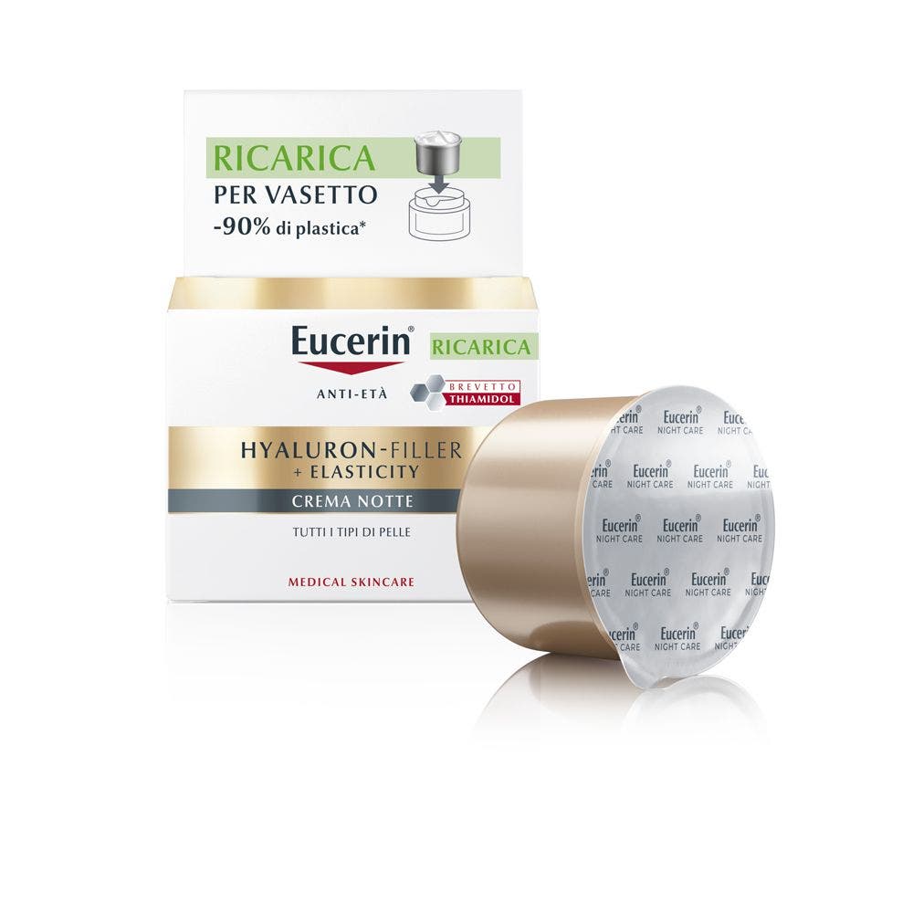Eucerin Hyaluron-Filler + Elasticity Crema Notte Ricarica 50ml-1
