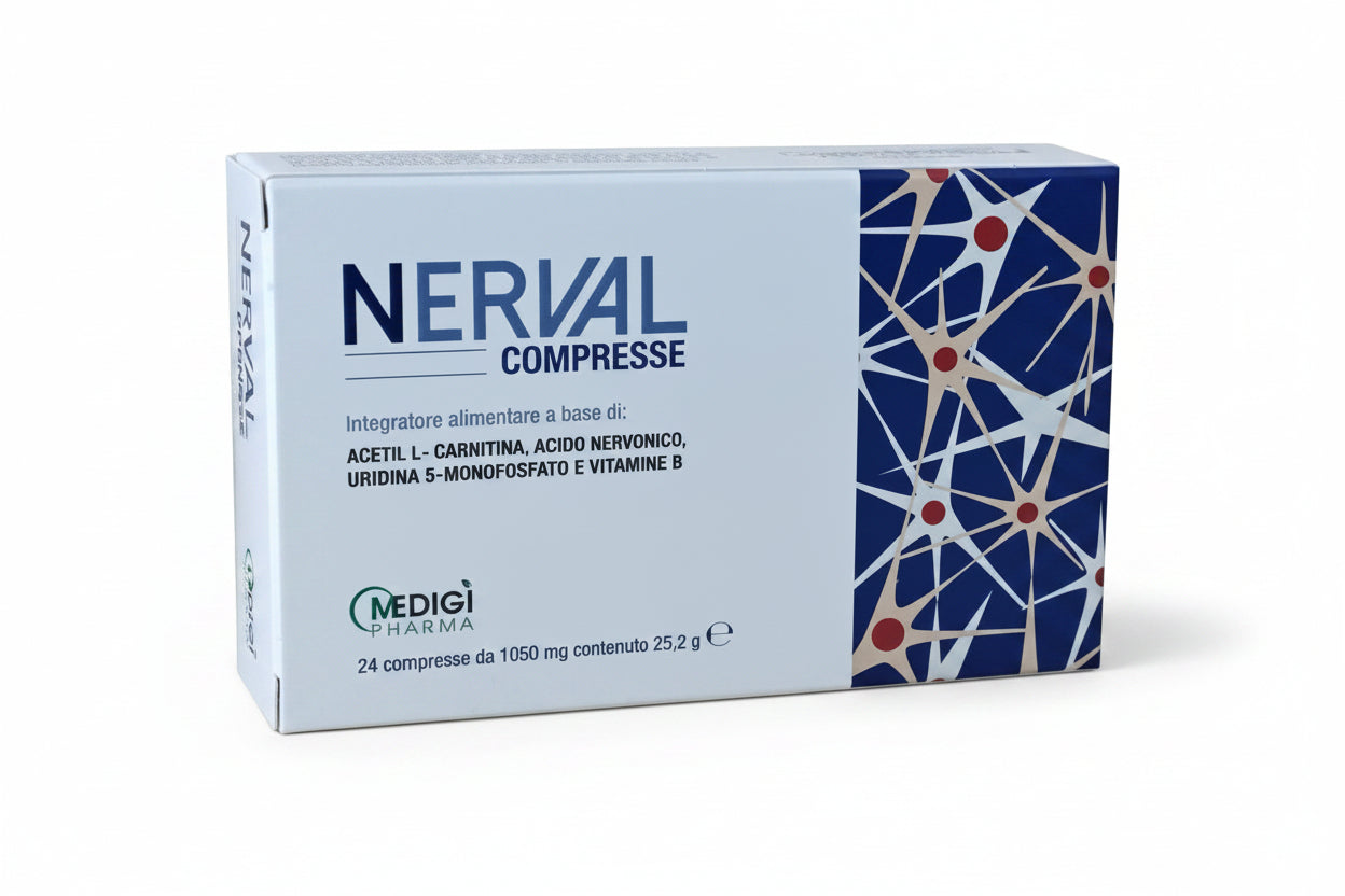 Nerval Acetil L-Carnitina Acido Nervonico 24 Compresse