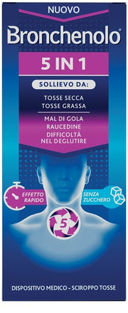 Bronchenolo 5 In 1 Sciroppo Tosse Senza Zucchero 120ml