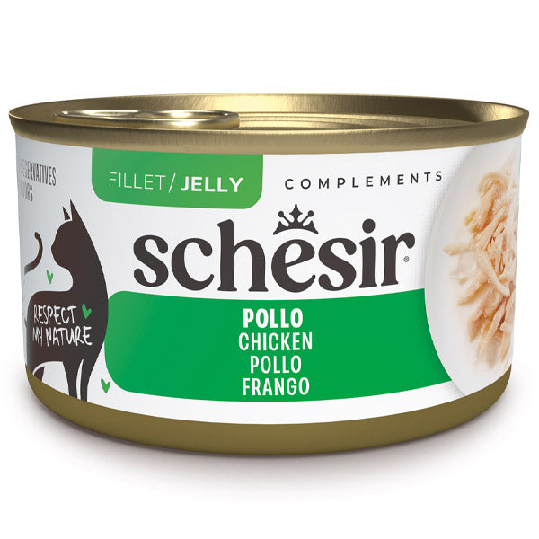 Schesir Complements Filetti di Pollo in Gelatina per Gatti Adulti 70 g