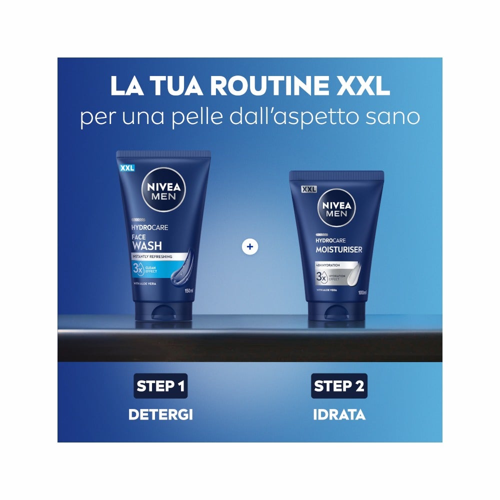 Nivea Men Hydrocare 48H Crema Idratante Uomo XXL 100ml-5
