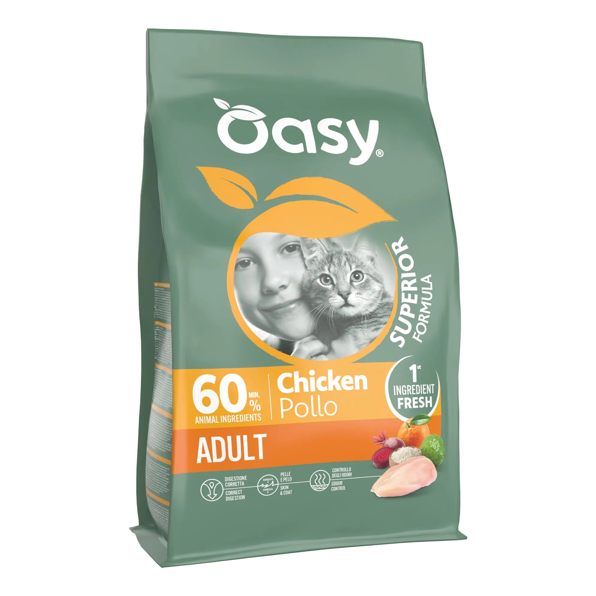 Oasy Dry Cat Superior Adult Pollo 300 g