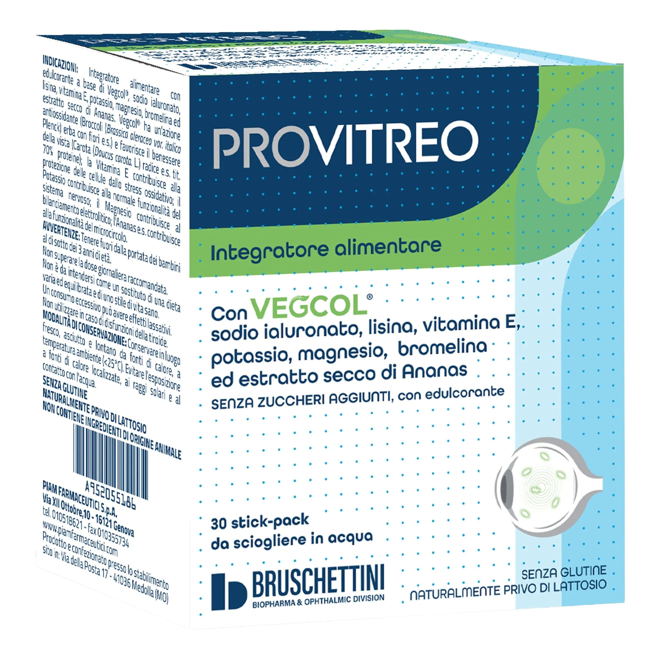 Provitreo 30 Bustine con Edulcorante Senza Zuccheri Aggiunti Glutine Naturalmente Privo di Lattosio