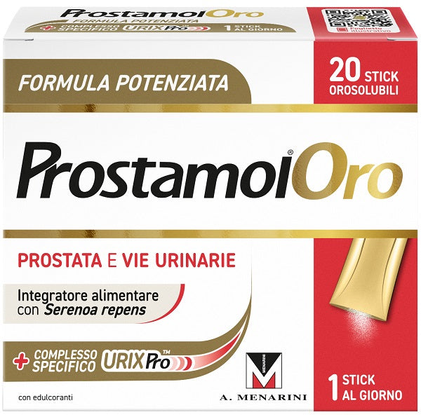 Prostamol Oro Integratore Prostata e Vie Urinarie 20 Stick Orosolubili