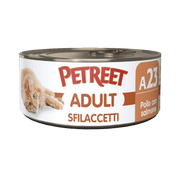 Petreet Adult Sfilaccetti Di Pollo Con Salmone Per Gatti Lattina 70g-1