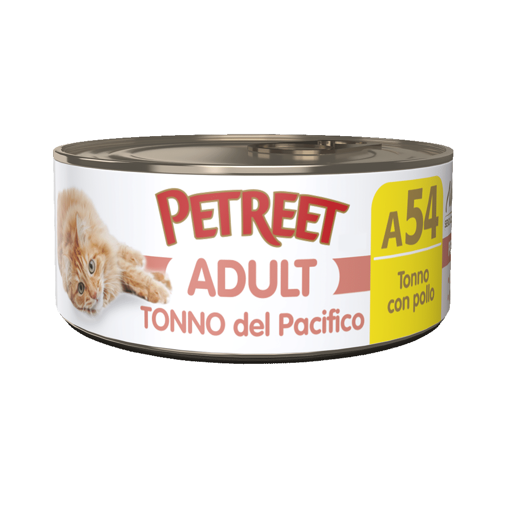 Petreet Adult Tonno Del Pacifico Con Pollo Per Gatti Lattina 70g-1