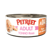 Petreet Adult Tonno Rosa Con Salmone Per Gatti Lattina 70g-1