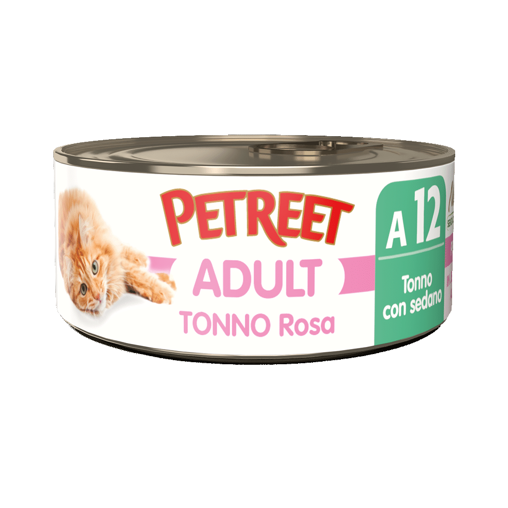 Petreet Adult Tonno Rosa Con Sedano Per Gatti Lattina 70g-1