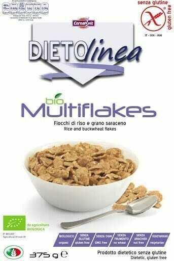 Cerealvit Dietolinea Multiflakes Bio 375g-1
