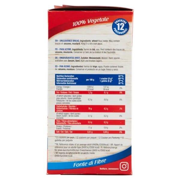 Náttúra Craker di Pane Azzimo 100g-2