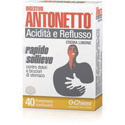 Digestivo Antonetto Acidità E Reflusso Limone 40 Compresse Masticabili  - 2