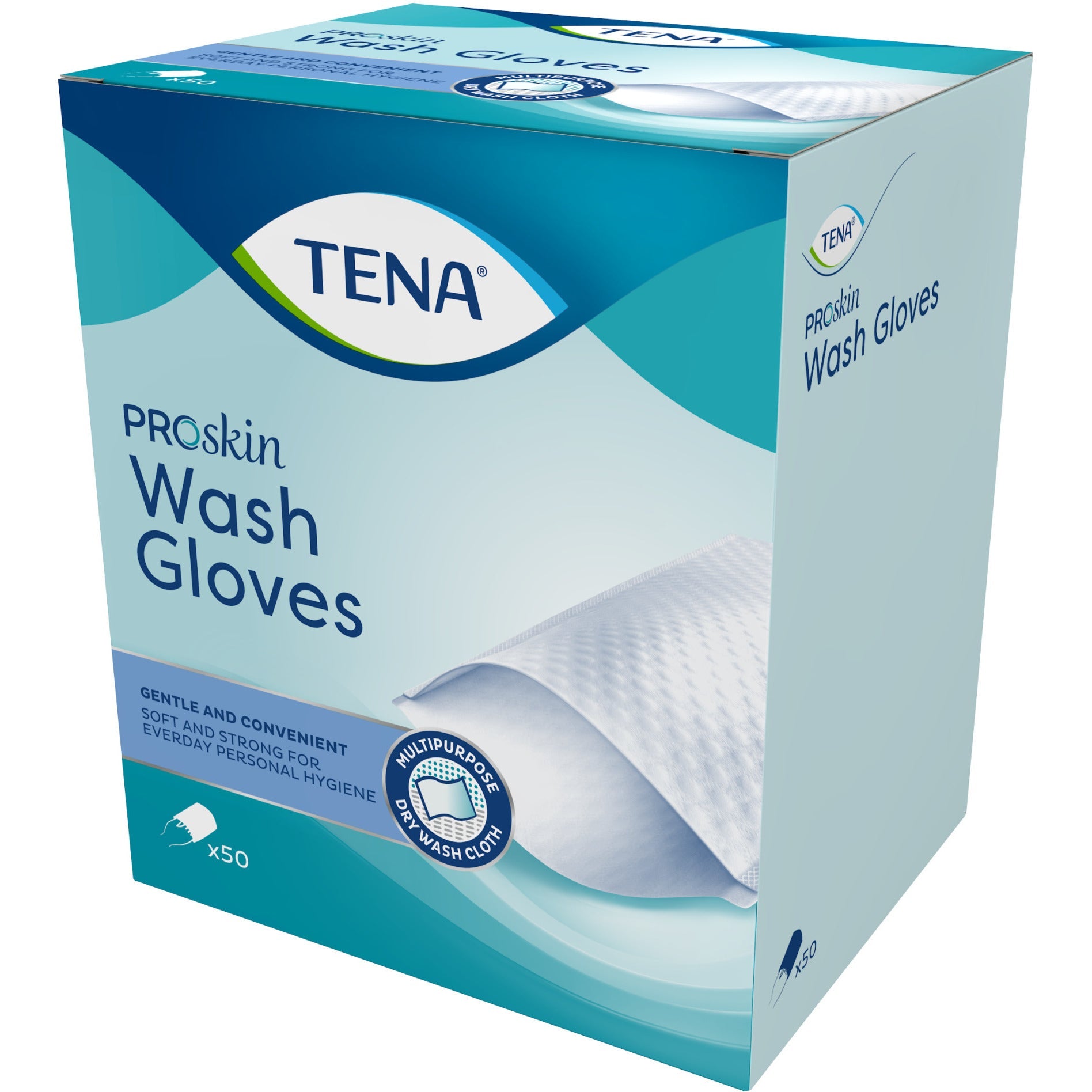 Tena Wash Glove 50 Pezzi-3