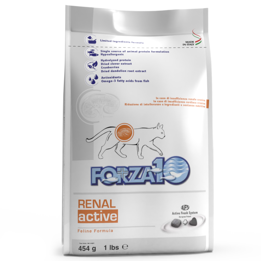 Forza10 Active Renal Cibo Secco Gatti Adulti Sacco 454g-2