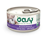 Oasy Wet Cat Mousse Con Tacchino Per Gatti Adulti Lattina 85g-1