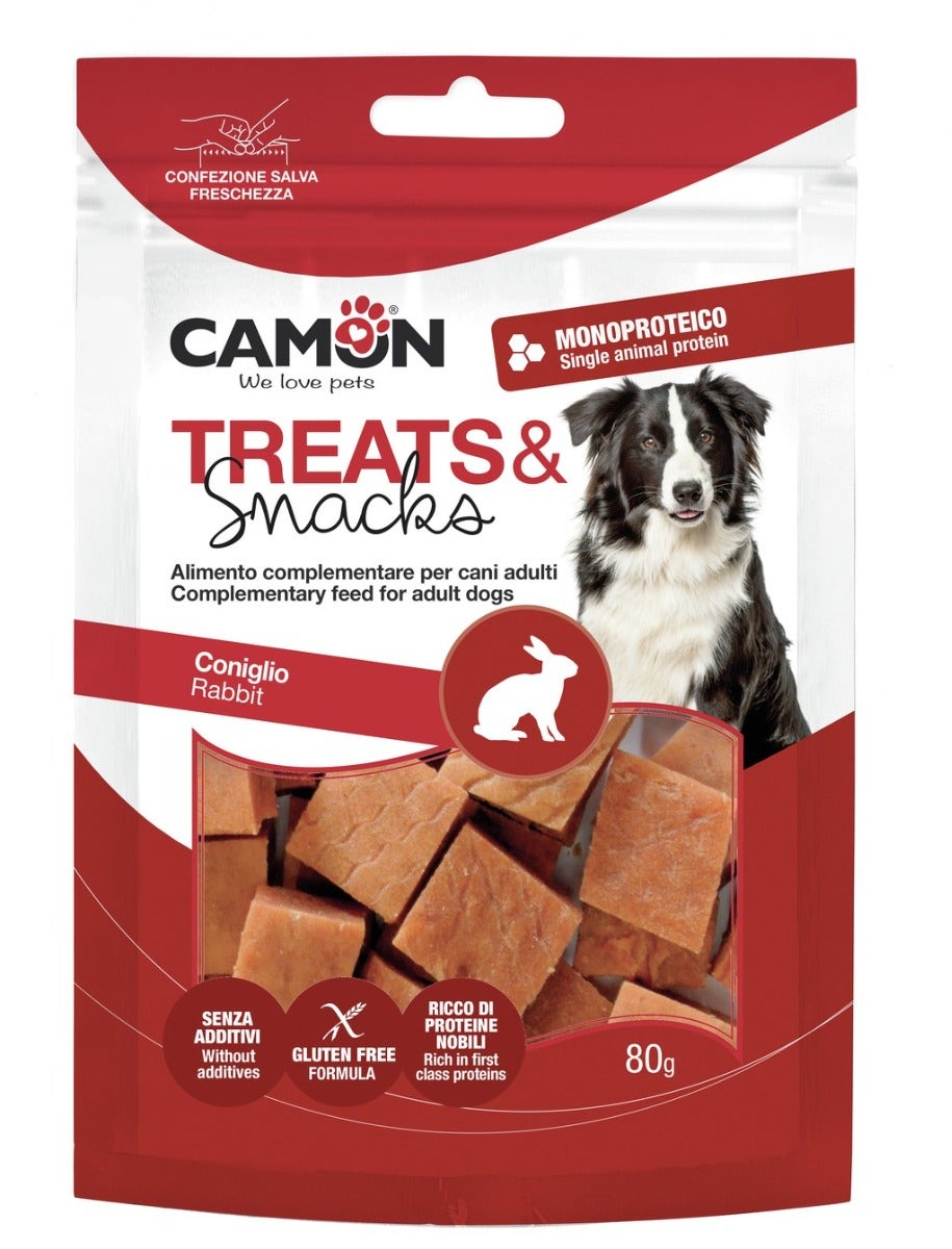 Camon Dadini di Coniglio Snack Per Cani 80g-2