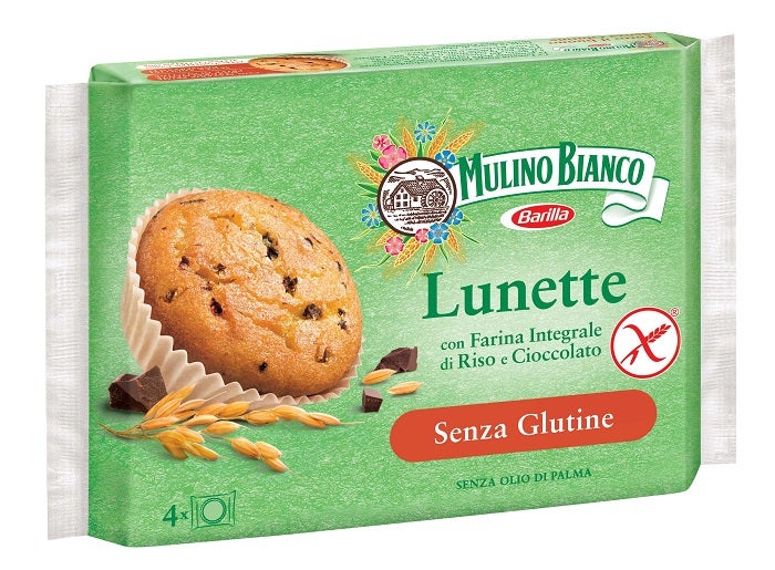 Mulino Bianco Lunette con Farina Integrale di Riso e Gocce di Cioccolato 140 g-0