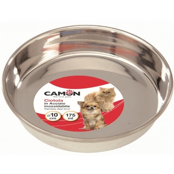 Camon Ciotola In Acciaio Per Gatti Diametro 10cm  - 2