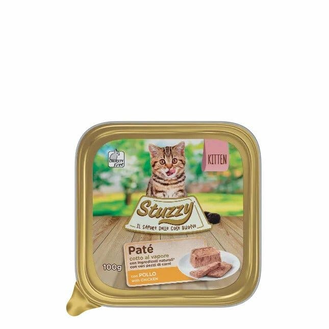 Stuzzy Paté Classico Con Pollo Per Gattini Vaschetta 100g-3