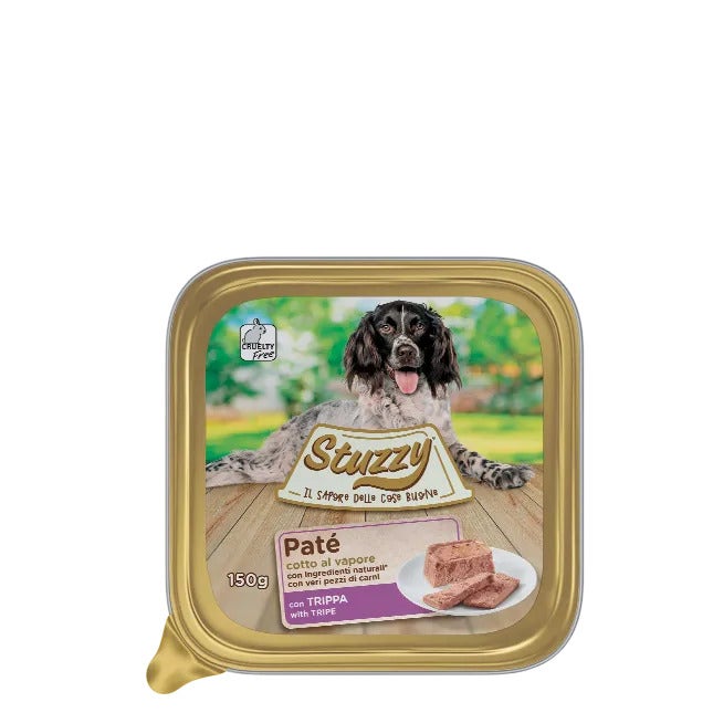 Stuzzy Paté Classico Con Trippa Per Cani Adulti Vaschetta 150g-2
