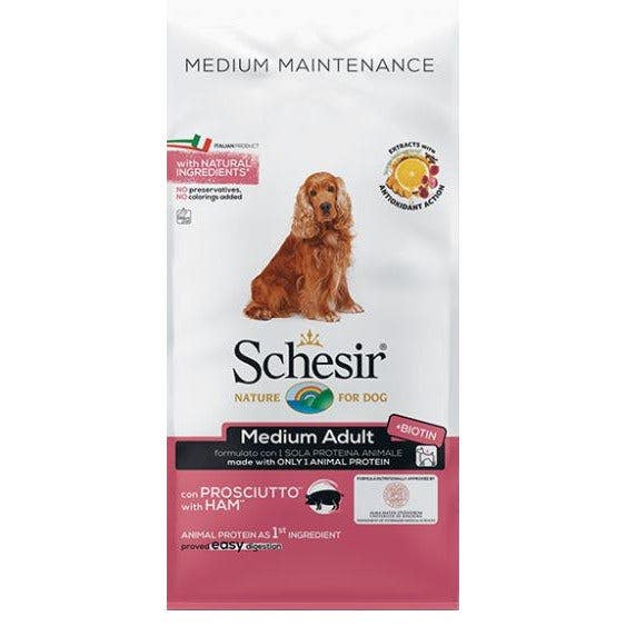 Schesir Prosciutto Cibo Secco Cani Adulti Taglia Media Sacco 3 Kg-2