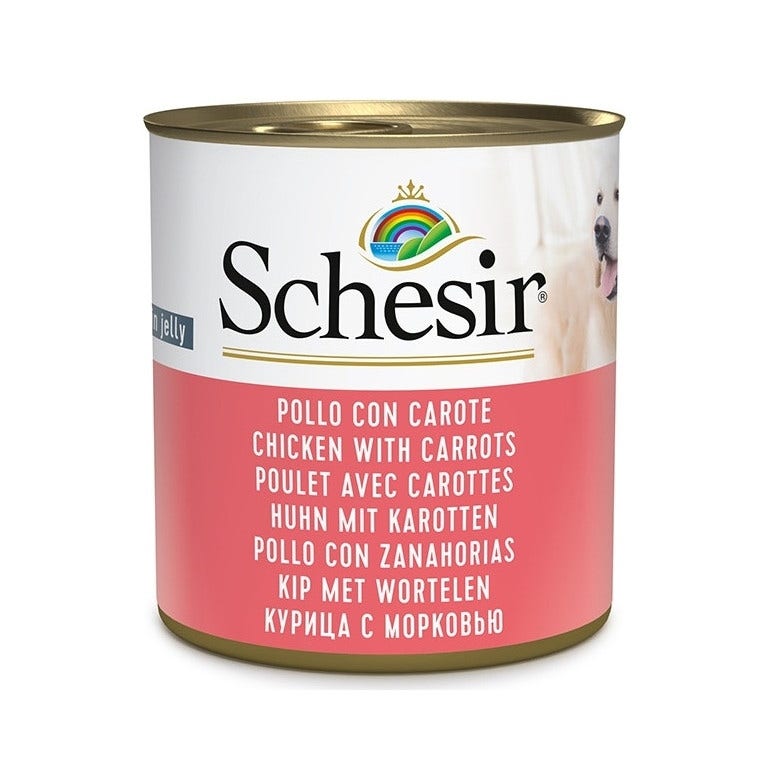 Schesir Pollo Con Carote Cibo Umido Cani Adulti Lattina 285g-4