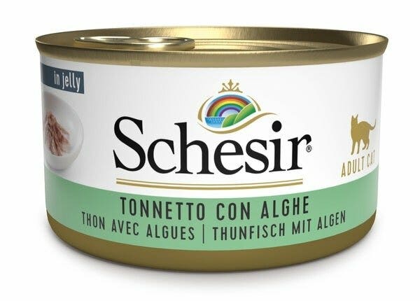 Schesir Tonnetto Con Alghe Cibo Umido Gatti Adulti Lattina 85g-2