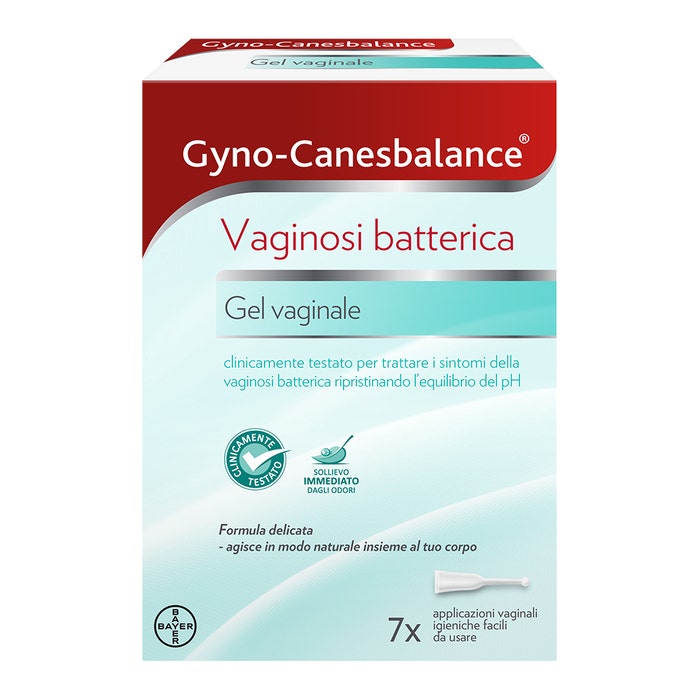 Gyno-Canesbalance Gel Vaginale contro Vaginosi Batterica Infezioni Vaginali 7 Flaconcini Applicatori-3