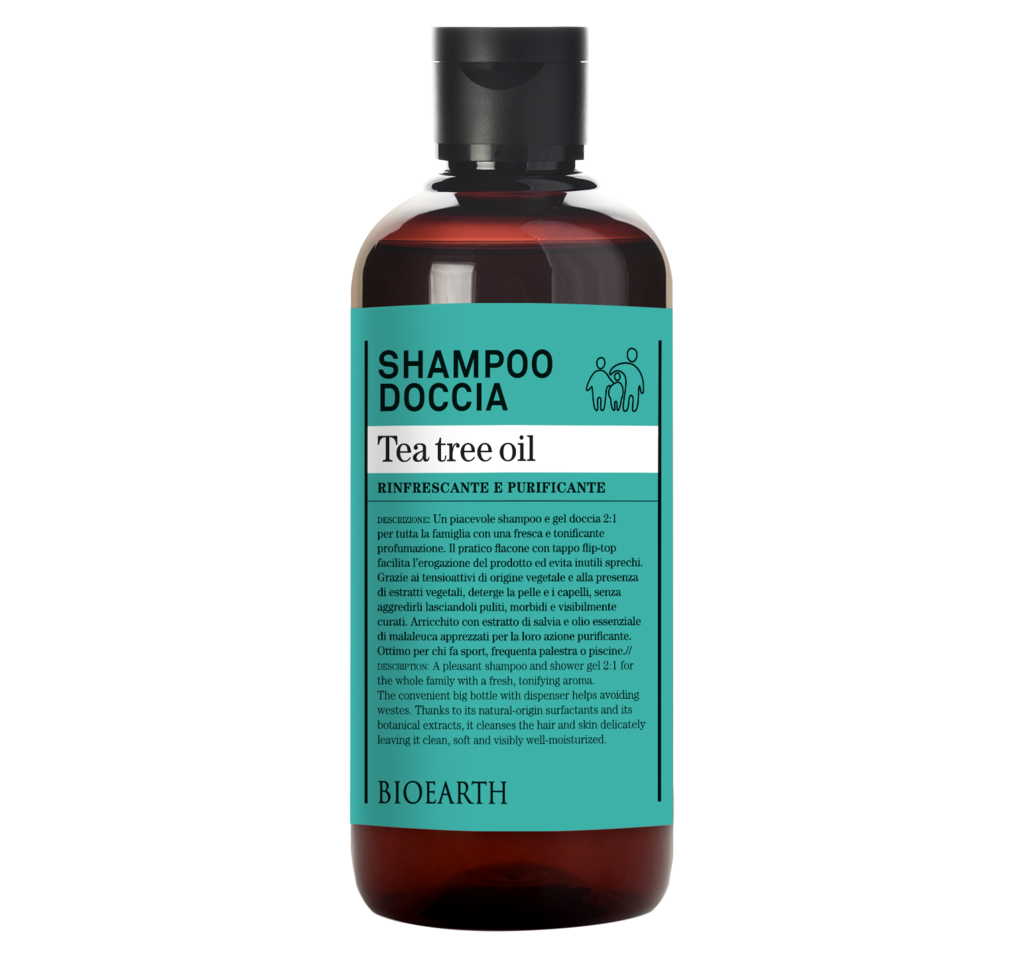 Bioearth Shampoo Doccia Tea Tree Oil 500ml-1