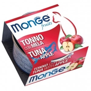 Monge Fruits Tonno Con Mela Cibo Umido Per Gatti Adulti 80g-1