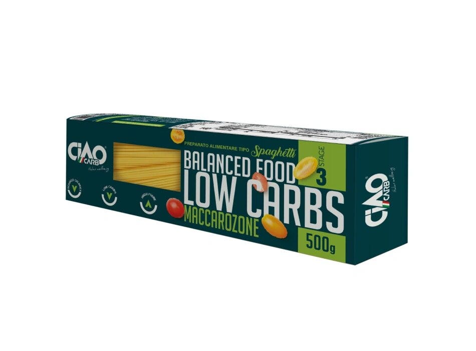 Ciao Carb Balanced Food Low Carbs Maccarozone Spaghetti 500g-1