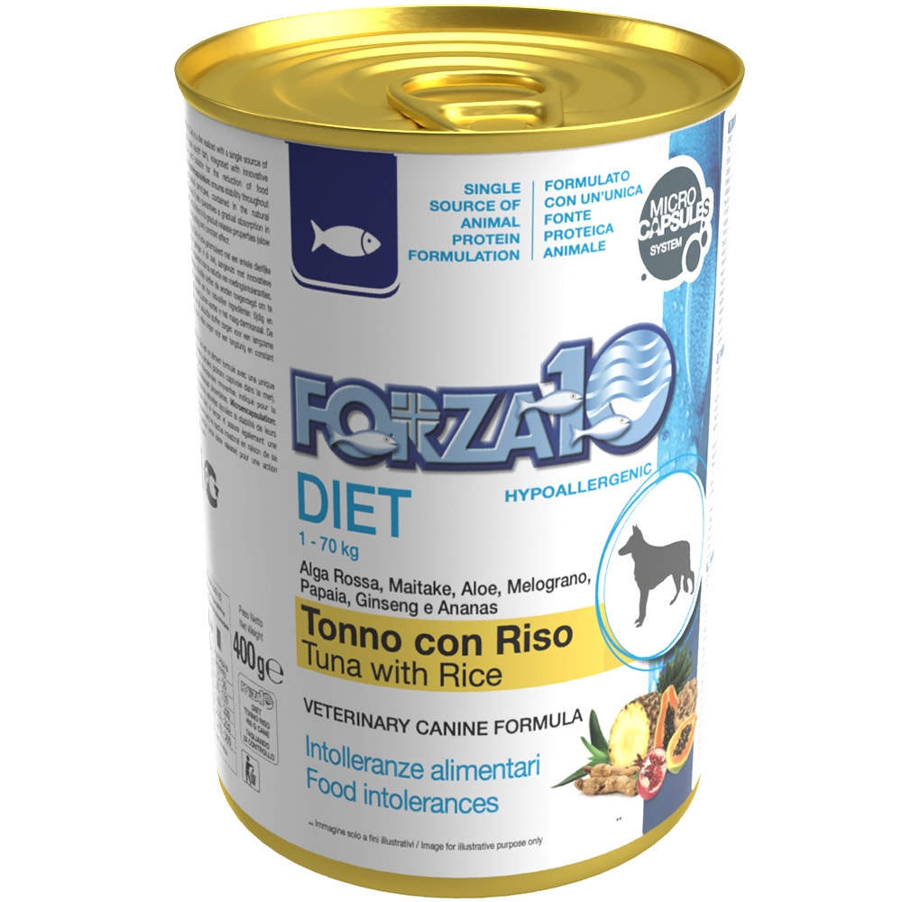 Forza10 Diet Tonno E Riso Cibo Umido Cani Adulti Barattolo 400g-1