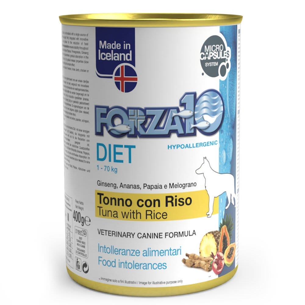 Forza10 Diet Tonno E Riso Cibo Umido Cani Adulti Barattolo 400g-1