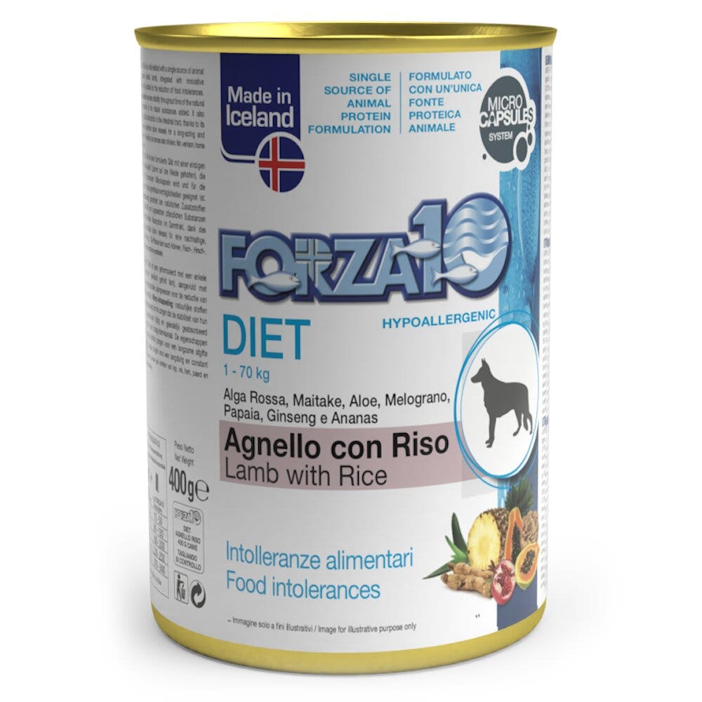 Forza10 Diet Agnello E Riso Cibo Umido Cani Adulti Barattolo 400g-1