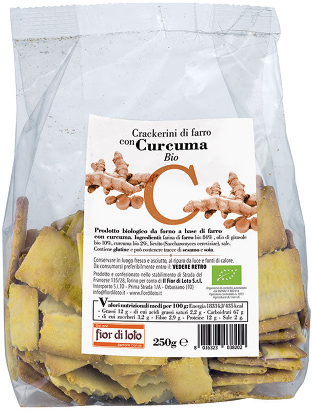 Fior Di Loto Crackerini Farro con Curcuma Bio 250g