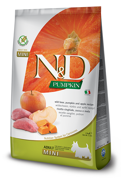 Farmina N&D Pumpkin Cinghiale E Zucca Cani Adulti Taglia Mini Sacco 800g-1