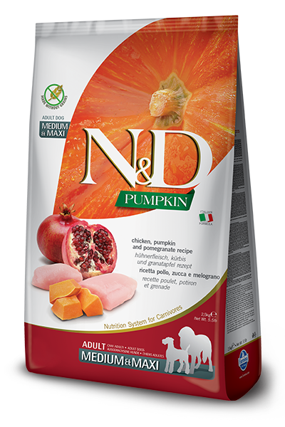 Farmina N&D Pumpkin Pollo E Zucca Cani Adulti Taglia Media E Grande Sacco 2,5kg-1