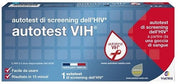 Autotest Vih Screening Dell'hiv Contiene 1 Autotest + Soluzione + Bisturi + Cerotto + Garza + Salvietta Disinfettante-0