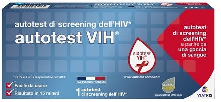 Autotest Vih Screening Dell'hiv Contiene 1 Autotest + Soluzione + Bisturi + Cerotto + Garza + Salvietta Disinfettante-0